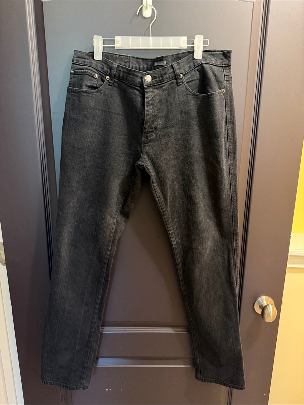 BDG Men's Washed Black Skinny Jeans